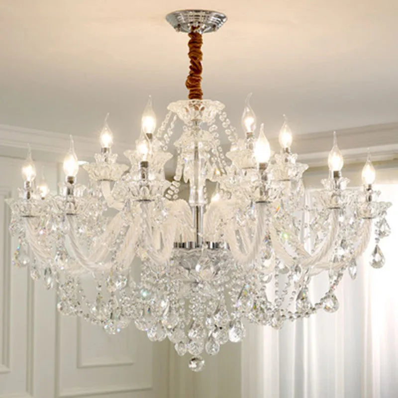 Lustre Cristal Moderne Dimmable