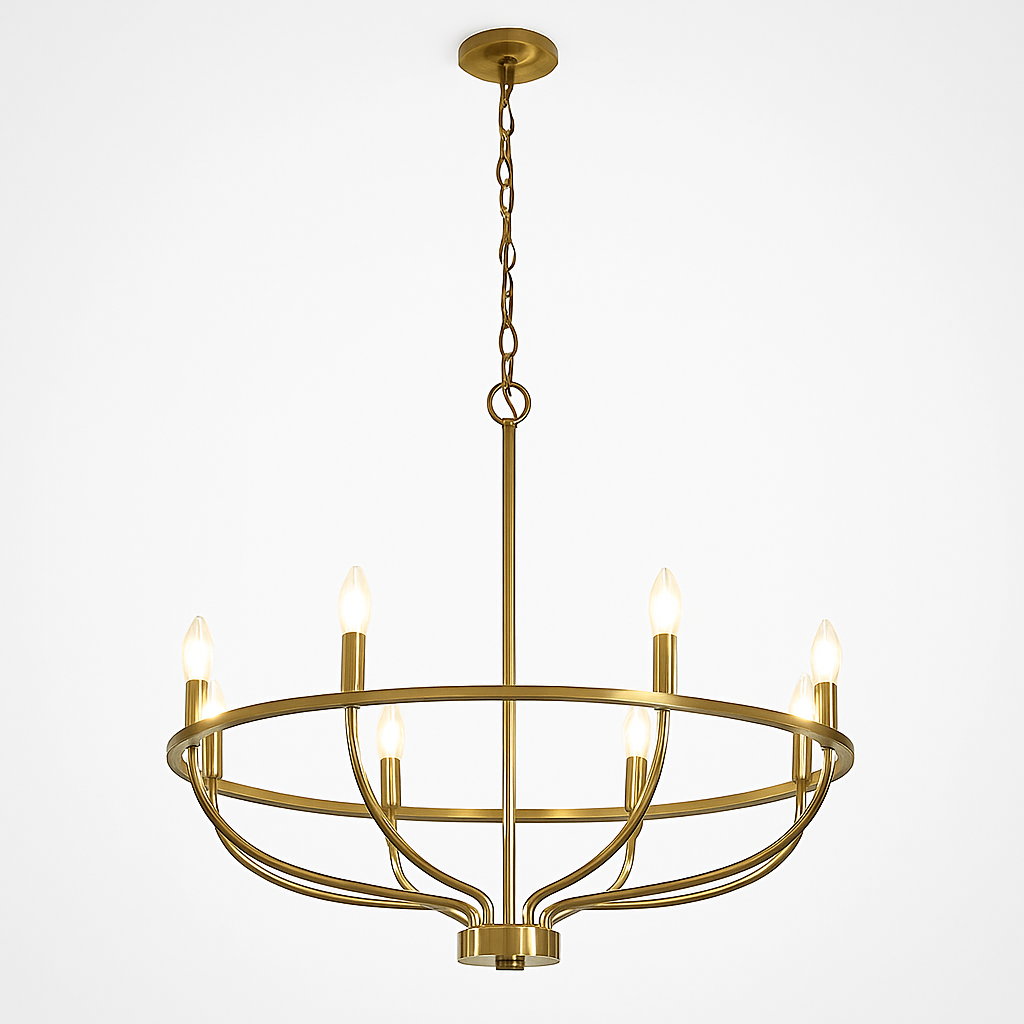 Lustre Industriel Rétro Fer 6 Têtes Wecus