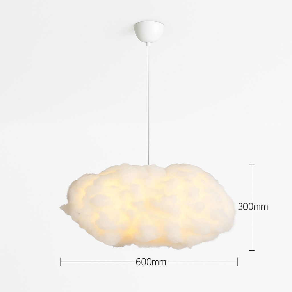 Lustre Nuage LED Moderne Suspendu en Soie
