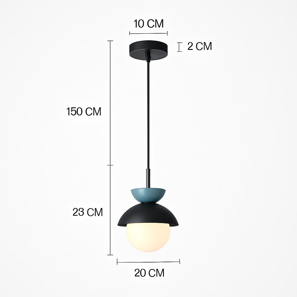 Suspension Boule Verre Scandinave Moderne