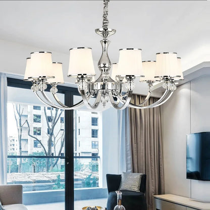 Lustre LED Cristal Chrome Moderne