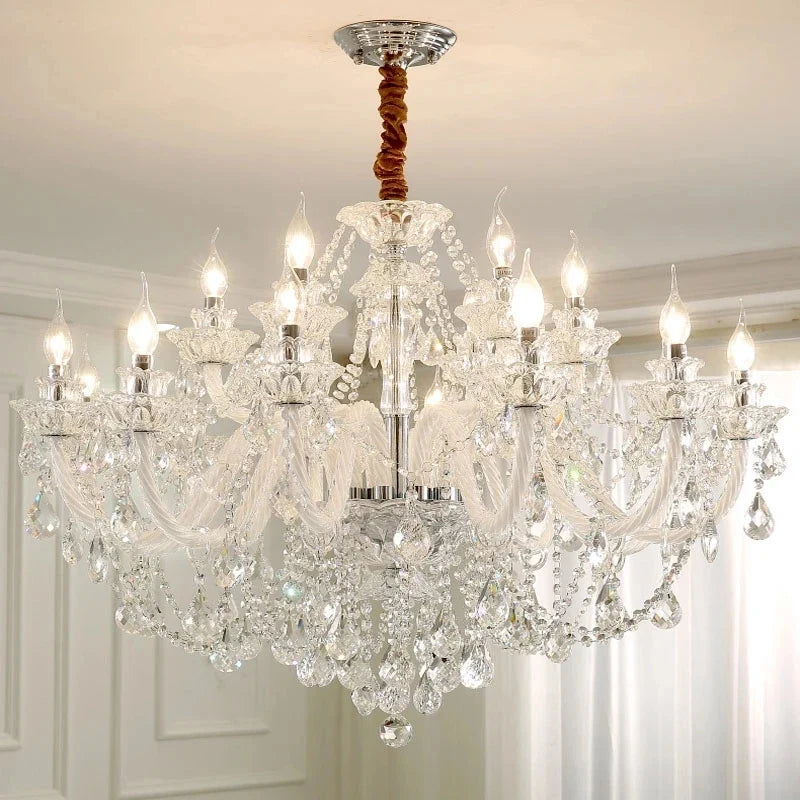 Lustre Cristal Moderne Dimmable