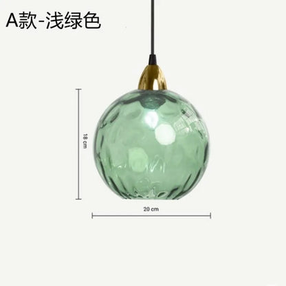 Lustre Verre Texturé Scandinave Moderne