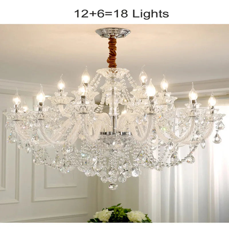 Lustre Cristal Moderne Dimmable