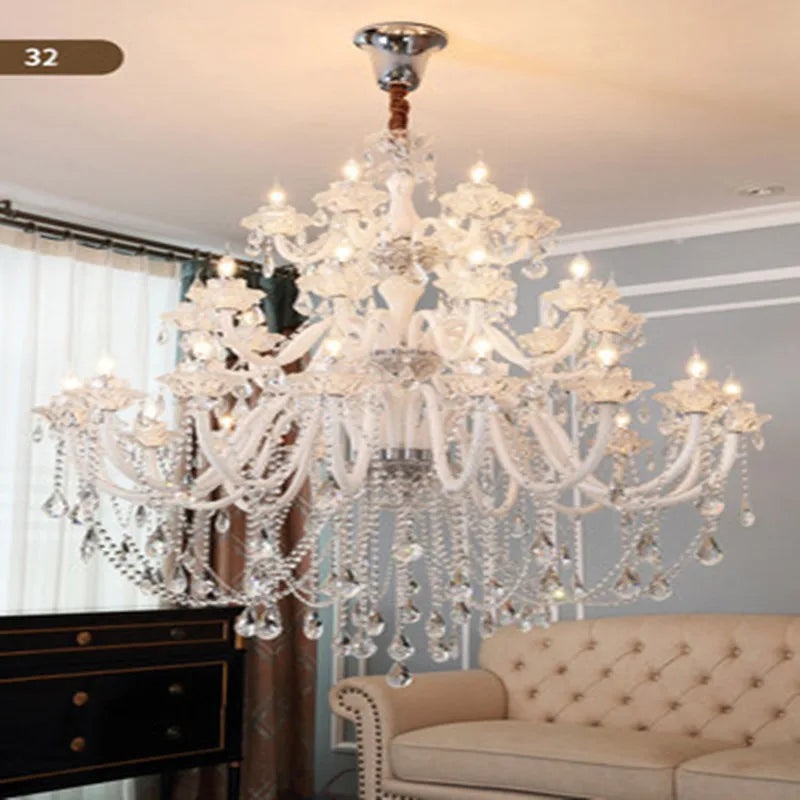Lustre Cristal Moderne Dimmable
