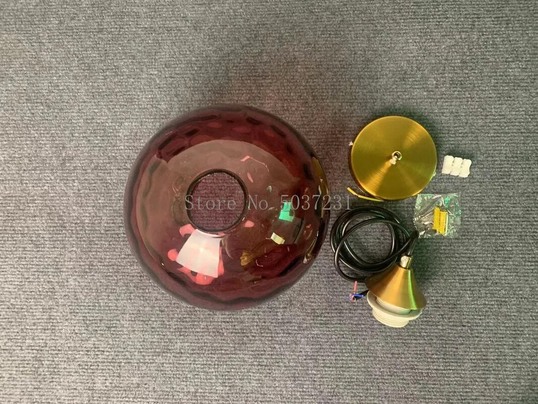 Lustre Verre Texturé Scandinave Moderne