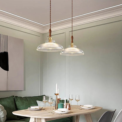 Suspension Design Verre & Cuivre Scandinave