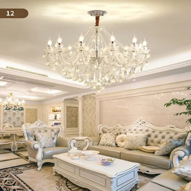 Lustre Cristal Moderne Dimmable