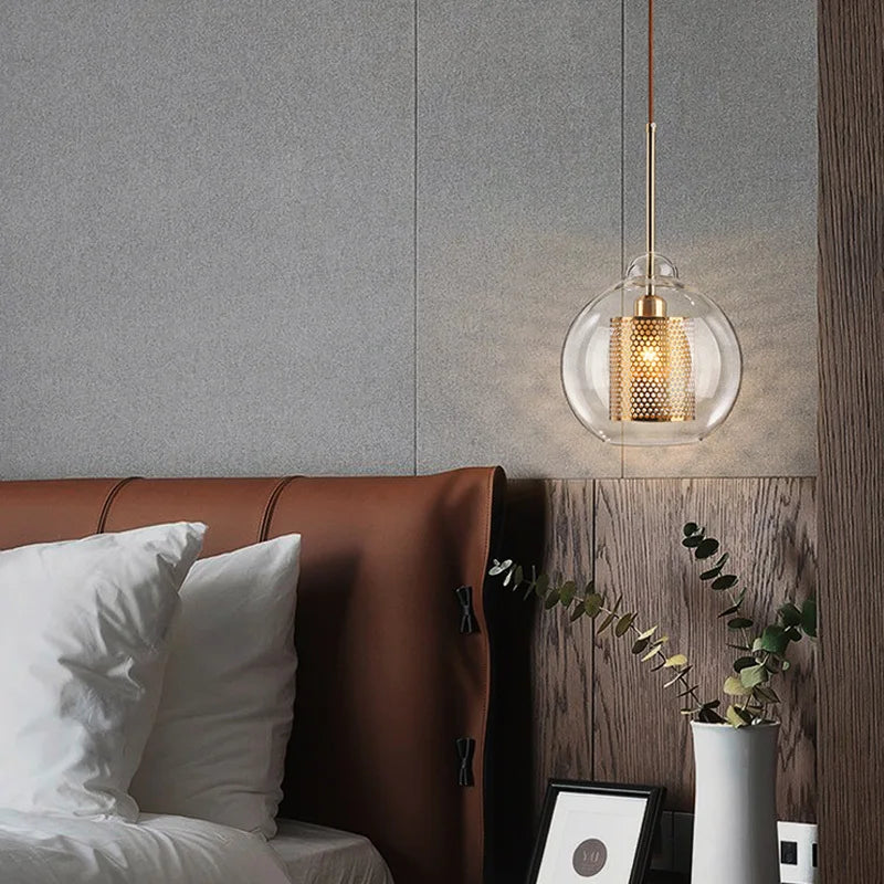Suspension Boule Verre Design Scandinave Moderne