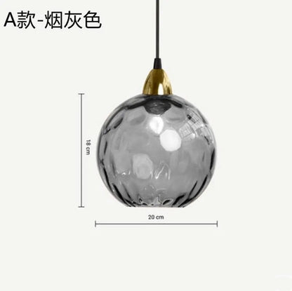 Lustre Verre Texturé Scandinave Moderne