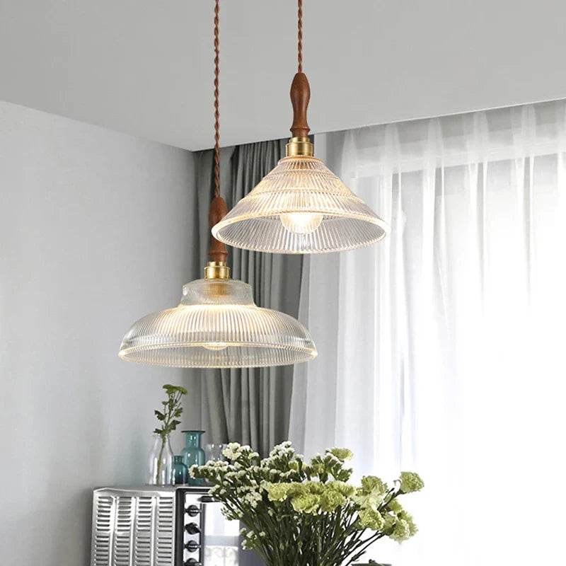 Suspension Design Verre & Cuivre Scandinave