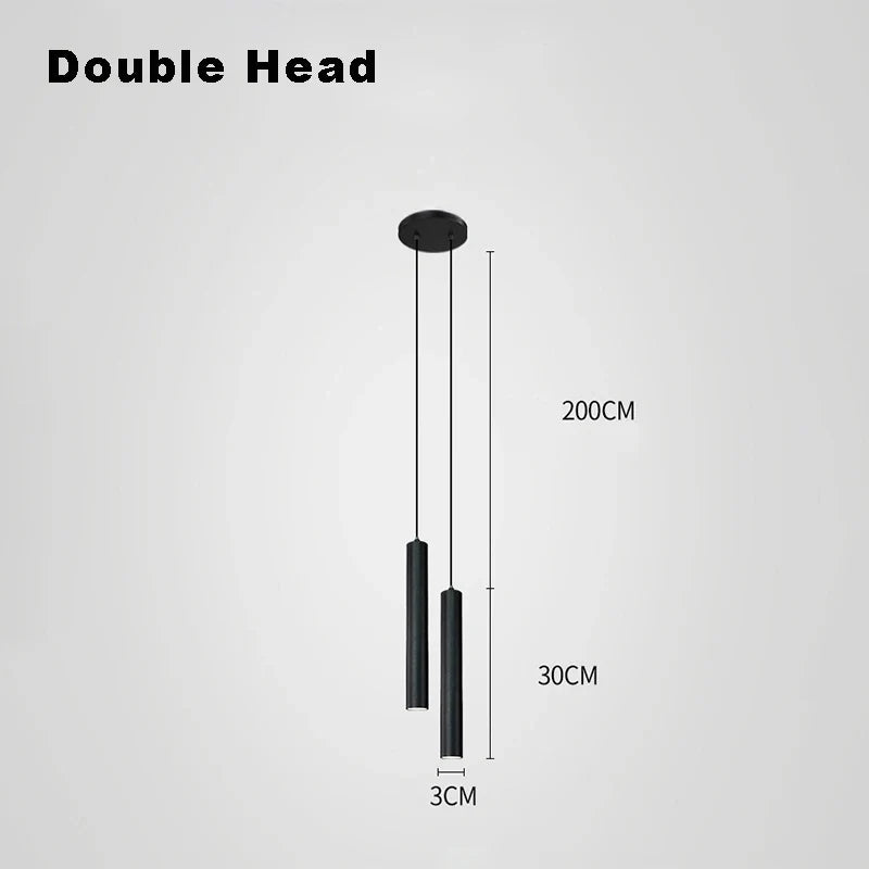Suspension LED Design Nordique Double Tête