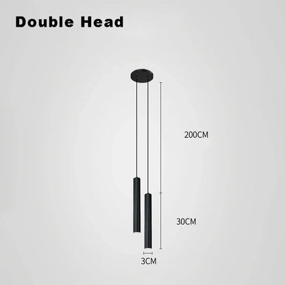 Suspension LED Design Nordique Double Tête