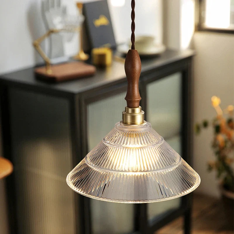 Suspension Design Verre & Cuivre Scandinave