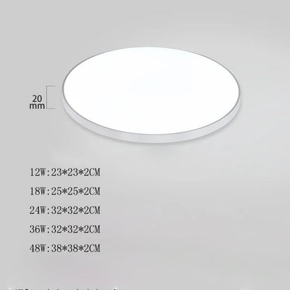 Plafonnier LED Moderne Ultra-Fin