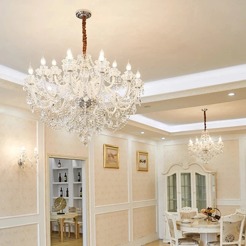 Lustre Cristal Moderne Dimmable