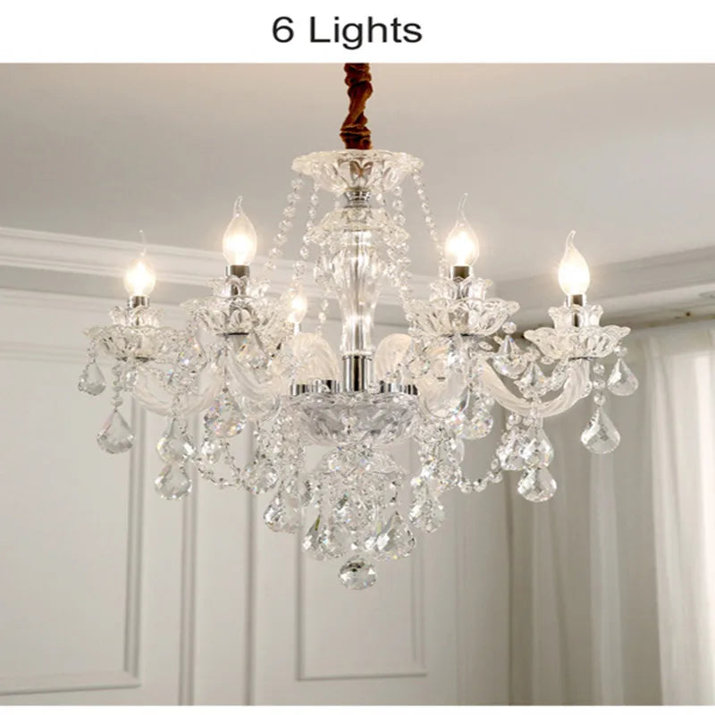 Lustre Cristal Moderne Dimmable