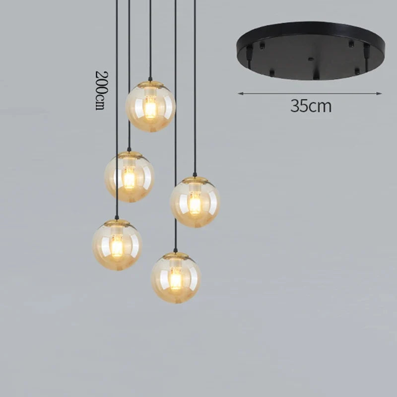 Lustre Suspendu Scandinave LED Design