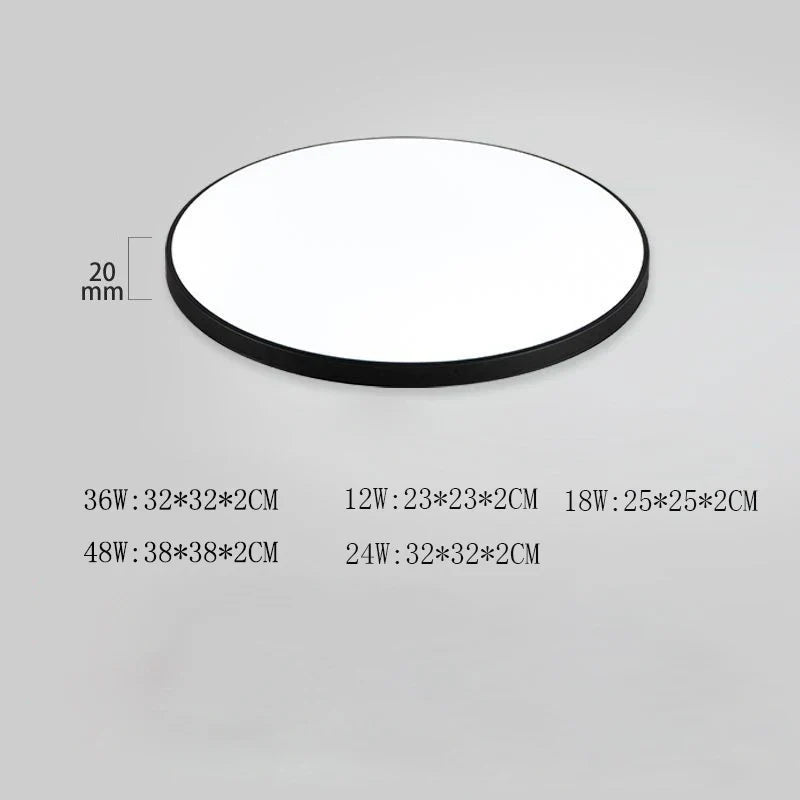 Plafonnier LED Moderne Ultra-Plat