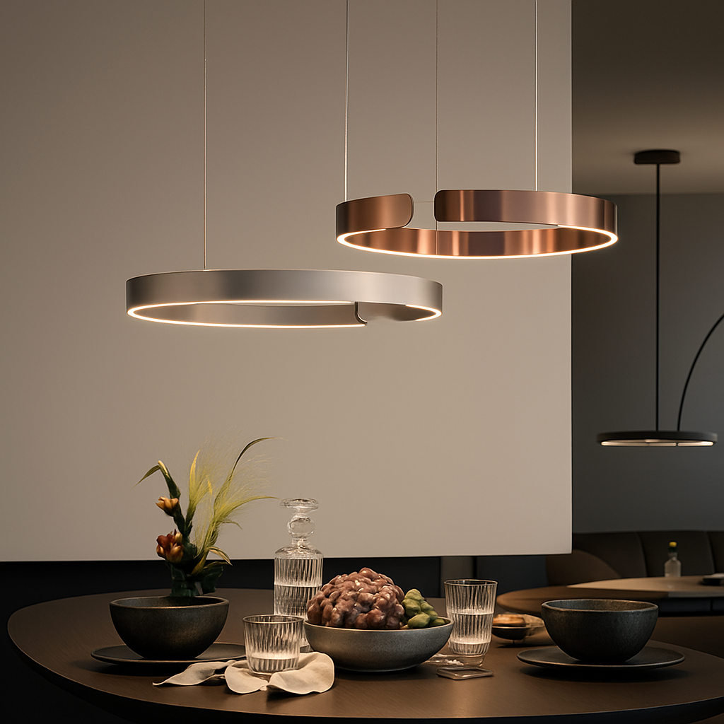 Suspension LED Anneau Design Scandinave Dimmable