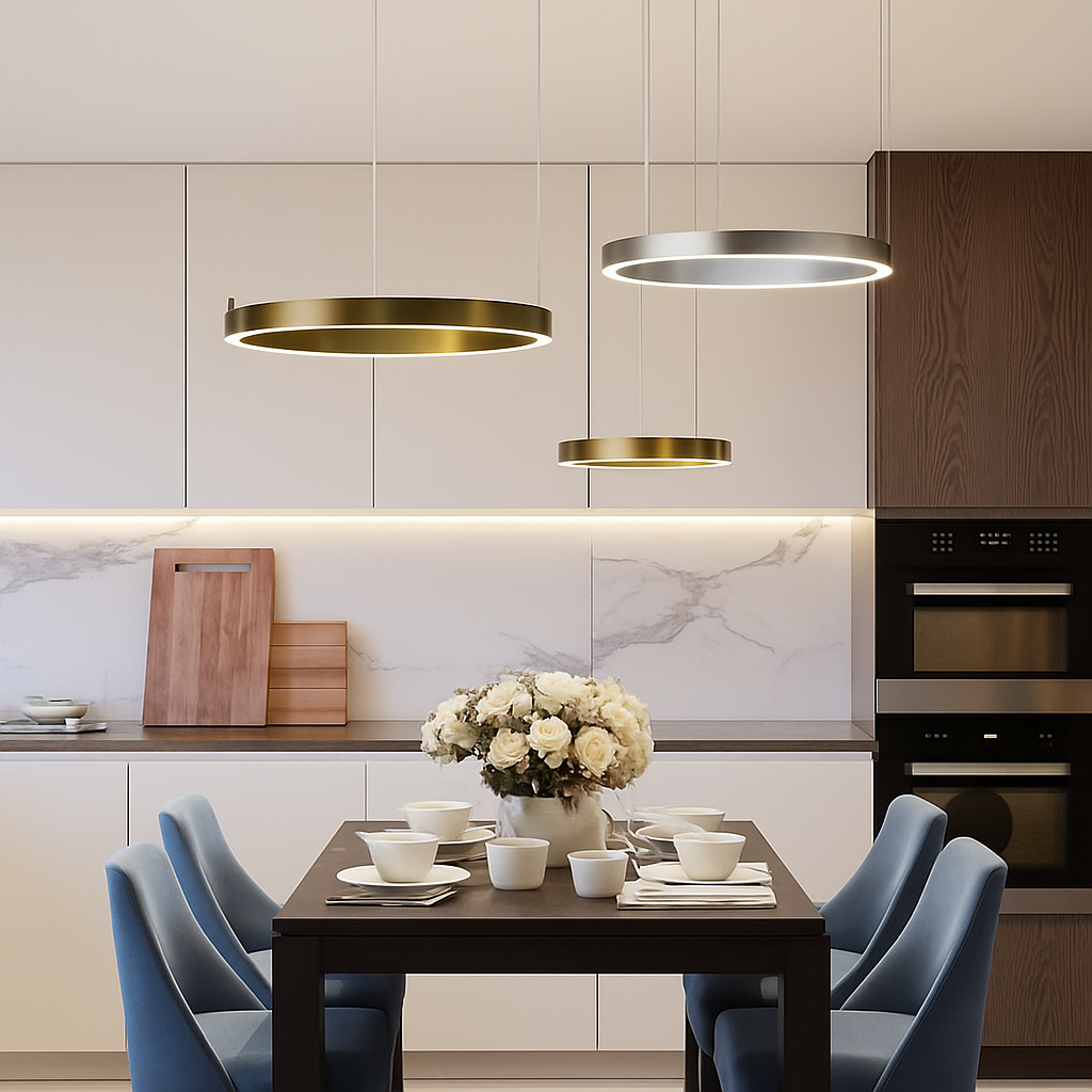 Suspension LED Anneau Design Scandinave Dimmable
