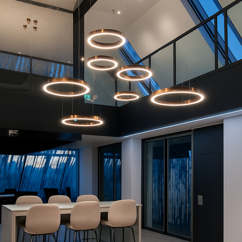 Suspension LED Anneau Design Scandinave Dimmable