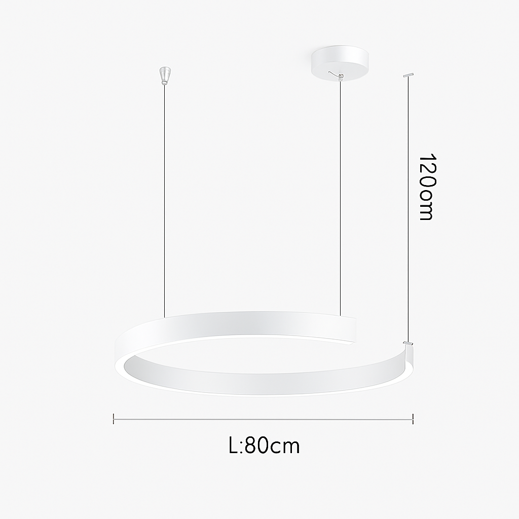 Suspension LED Anneau Design Scandinave Dimmable