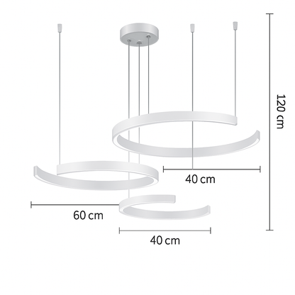 Suspension LED Anneau Design Scandinave Dimmable