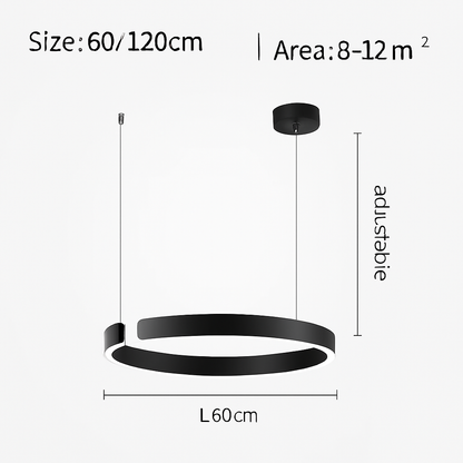 Suspension LED Anneau Design Scandinave Dimmable
