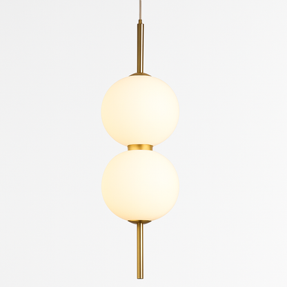 Suspension Boule Verre Métal Moderne