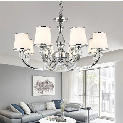 Lustre LED Cristal Chrome Moderne