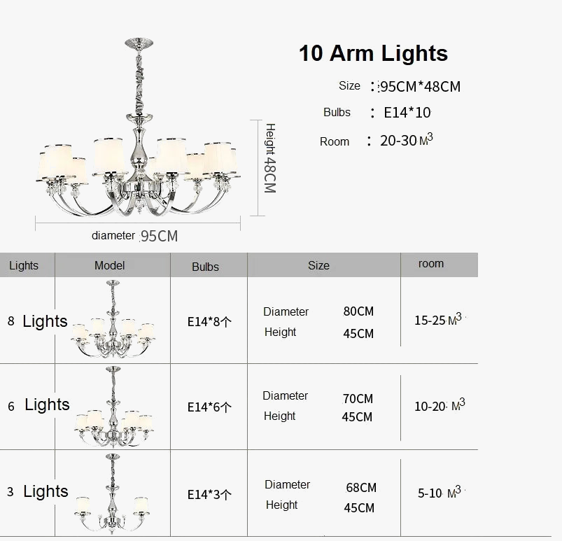 Lustre LED Cristal Chrome Moderne