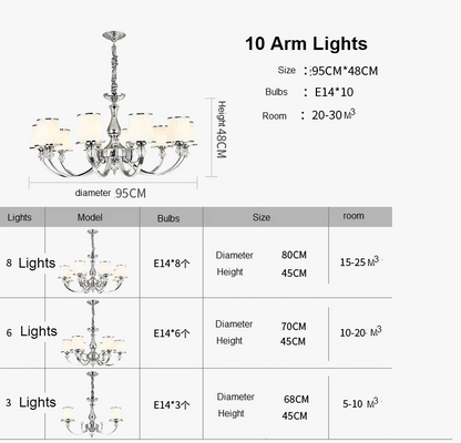 Lustre LED Cristal Chrome Moderne
