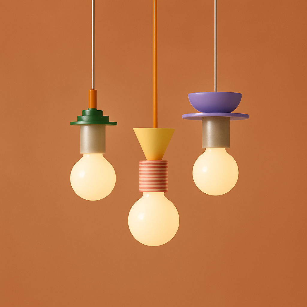 Suspension Bois Scandinave LED Blanche