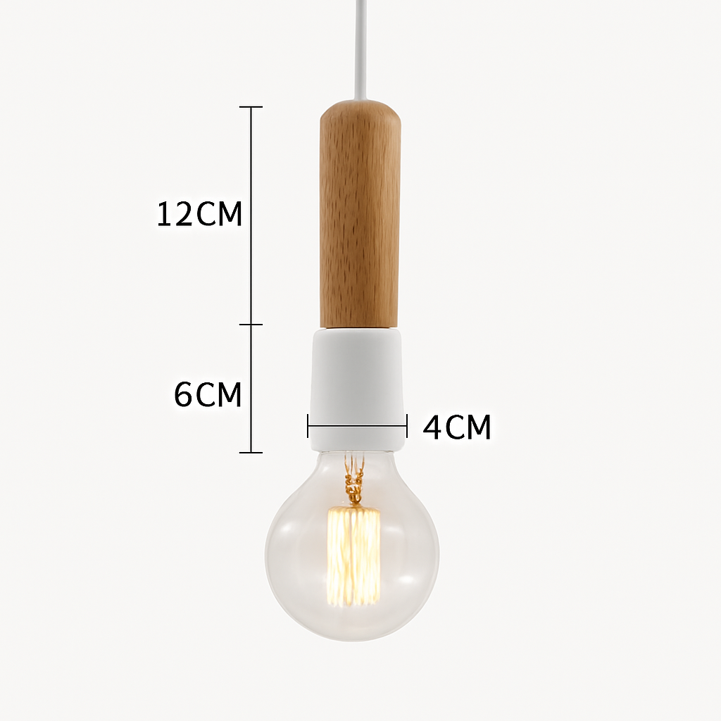 Suspension LED Bois Scandinave Design
