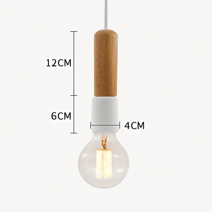 Suspension LED Bois Scandinave Design