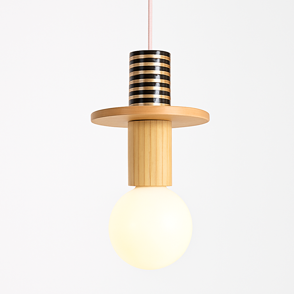 Suspension LED Bois Scandinave Design