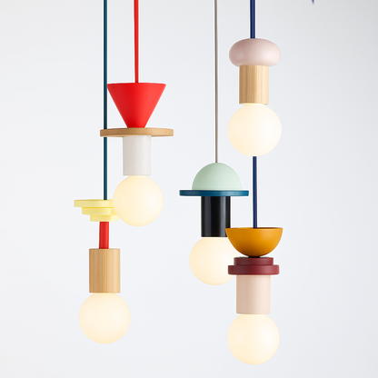 Suspension LED Bois Scandinave Design