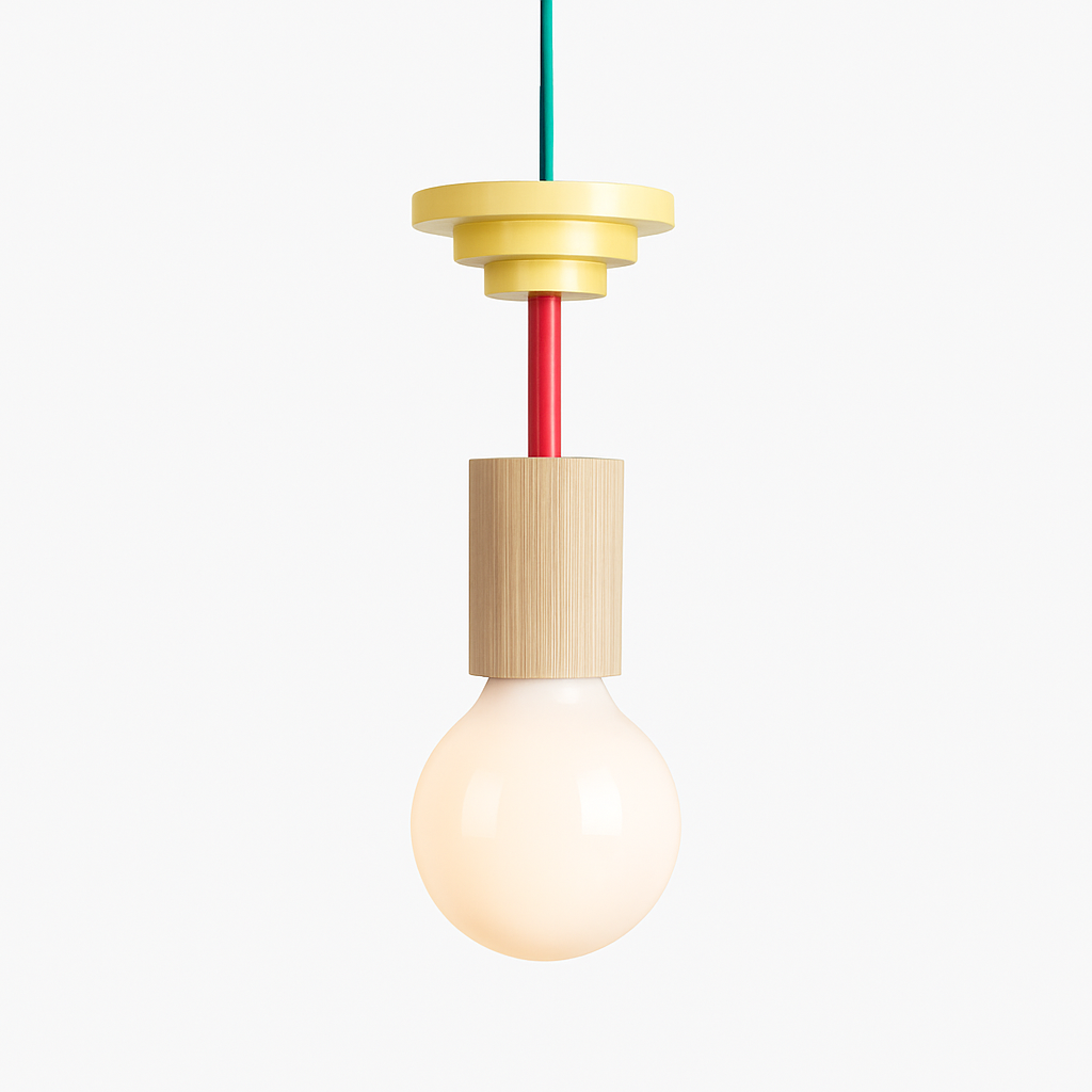 Suspension LED Bois Scandinave Design