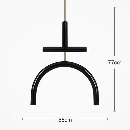 Lustre LED Arc-en-ciel Design Métal Coloré