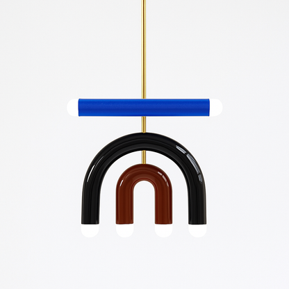 Lustre LED Arc-en-ciel Design Métal Coloré