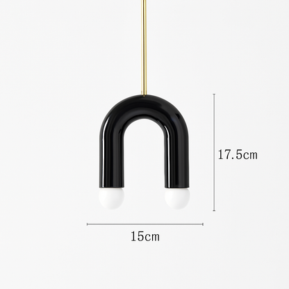 Lustre LED Arc-en-ciel Design Métal Coloré