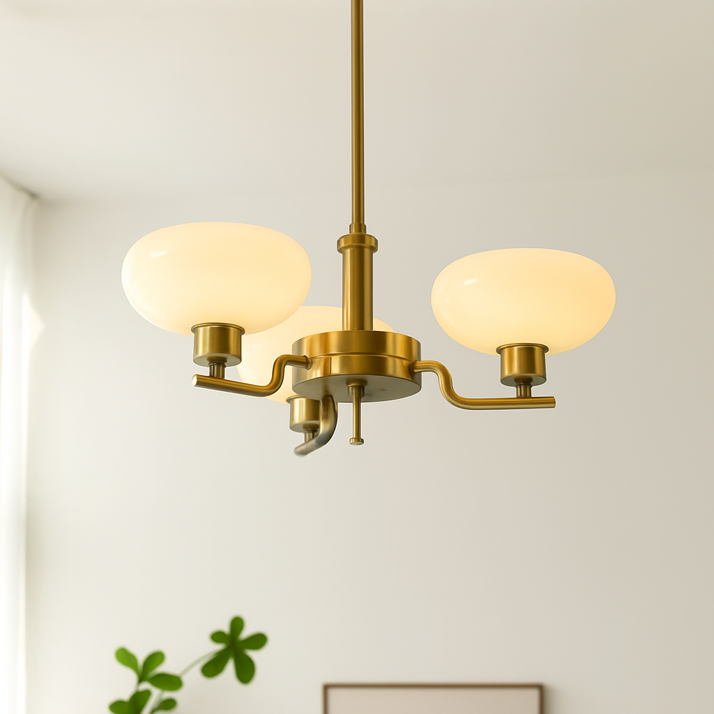 Lustre Bauhaus Verre Art Déco Moderne