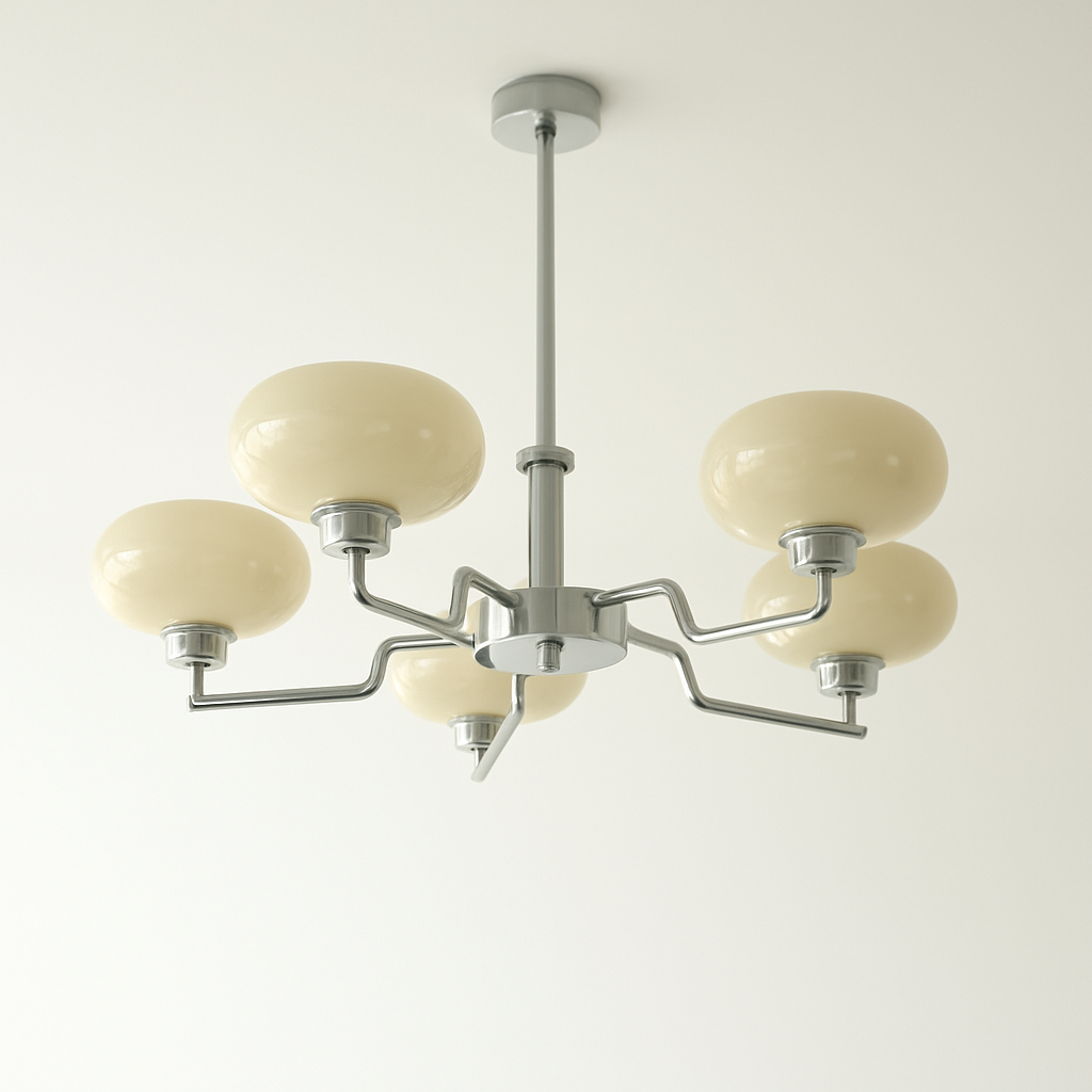 Lustre Bauhaus Verre Art Déco Moderne