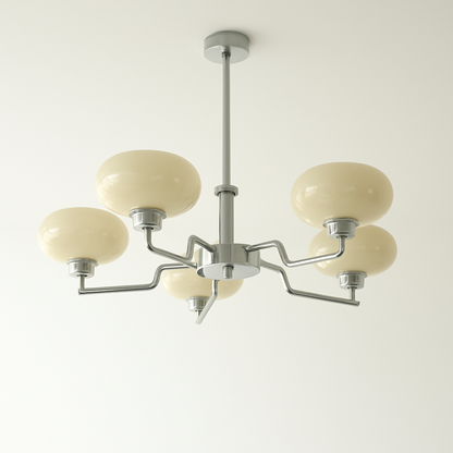 Lustre Bauhaus Verre Art Déco Moderne