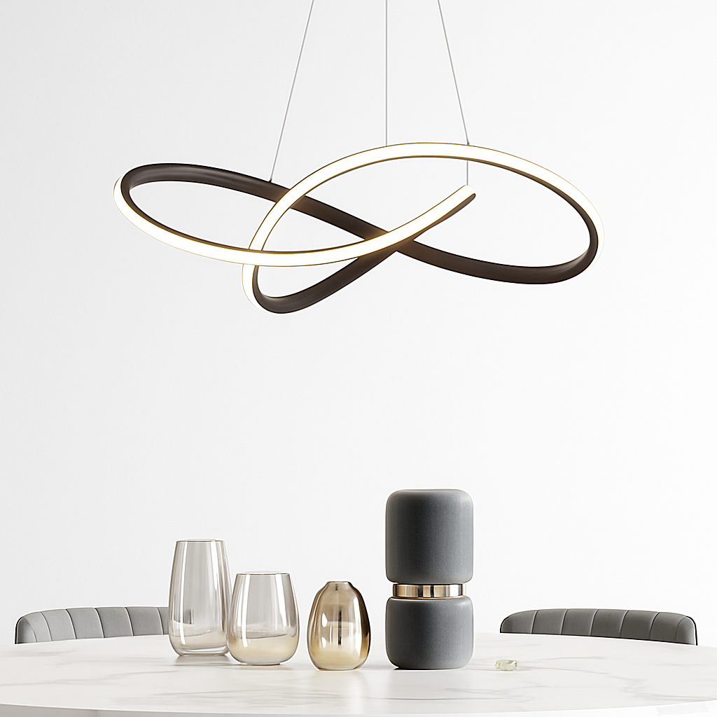 Lustre Design Nordique Moderne - Éclairage LED Polyvalent