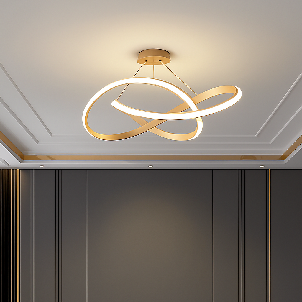 Lustre Design Nordique Moderne - Éclairage LED Polyvalent