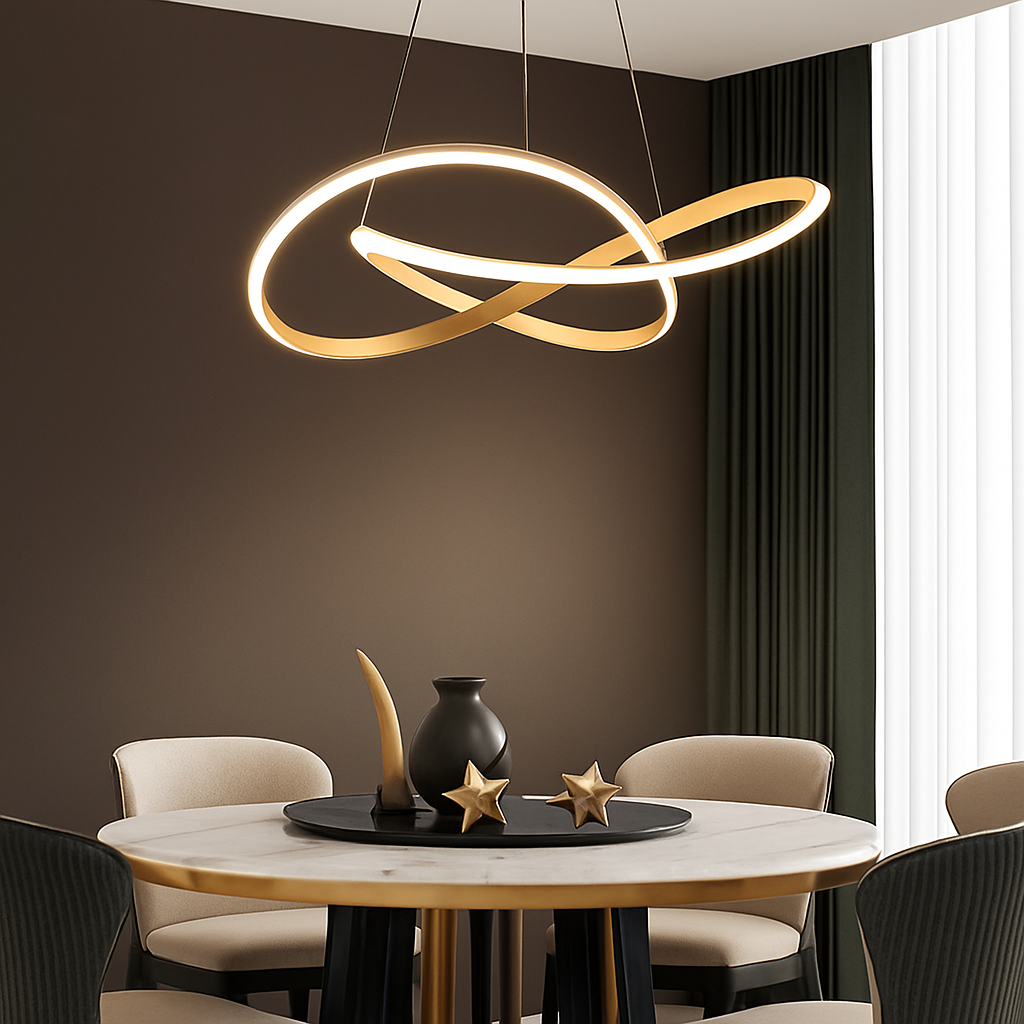 Lustre Design Nordique Moderne - Éclairage LED Polyvalent