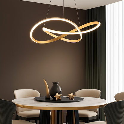 Lustre Design Nordique Moderne - Éclairage LED Polyvalent