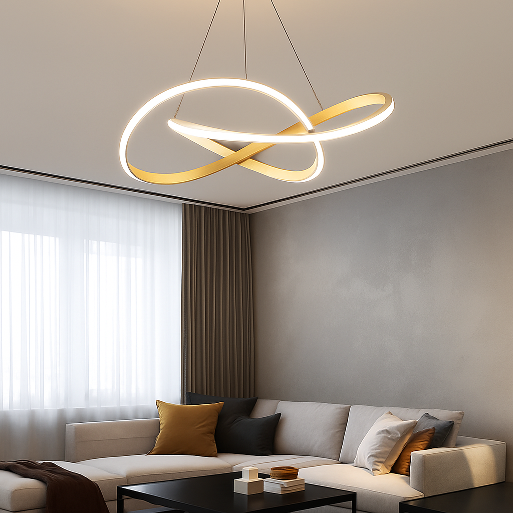 Lustre Design Nordique Moderne - Éclairage LED Polyvalent